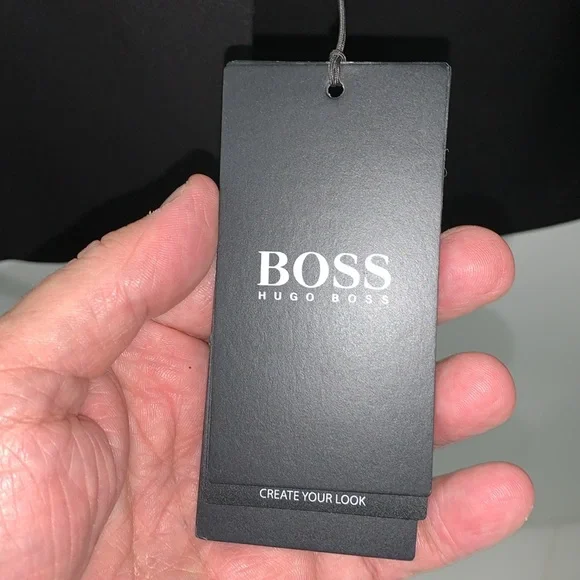 🔥BNWT🔥Hugo Boss “Johnstons1” Mens Suit in Black Sz 46R. Black.Pants Sz 38US - Picture 6 of 17